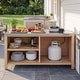 preview thumbnail 62 of 93, 100% Solid Wood Outdoor Kitchen Cabinet Set, Modular Patio BBQ Island Sideboard Buffet Pantry
