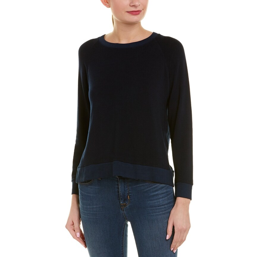 monrow lace up sweatshirt