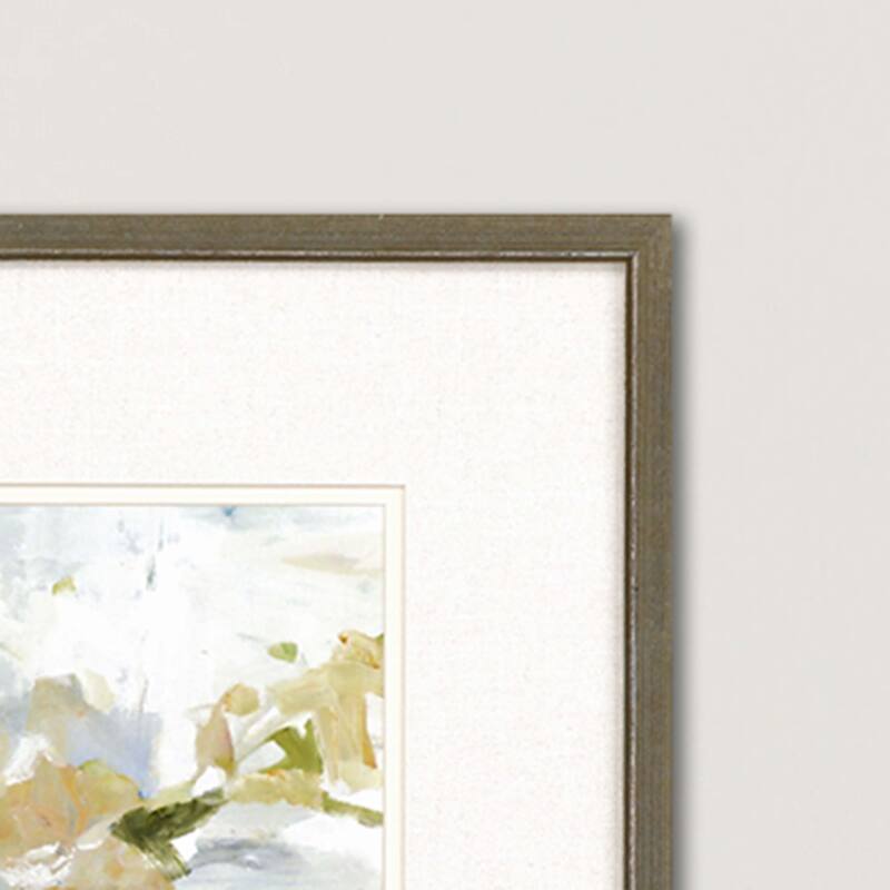 Floral Blush S/4 Framed Art Giclee Under Glass - Multi-Color