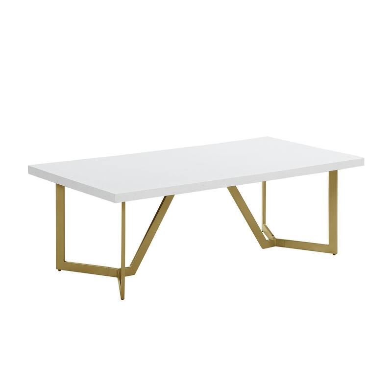 Best Quality Wood Top Coffee Table Sets (4pc, 3pc, 2pc, 1pc) - 8' x 10' - White - Gold - Coffee