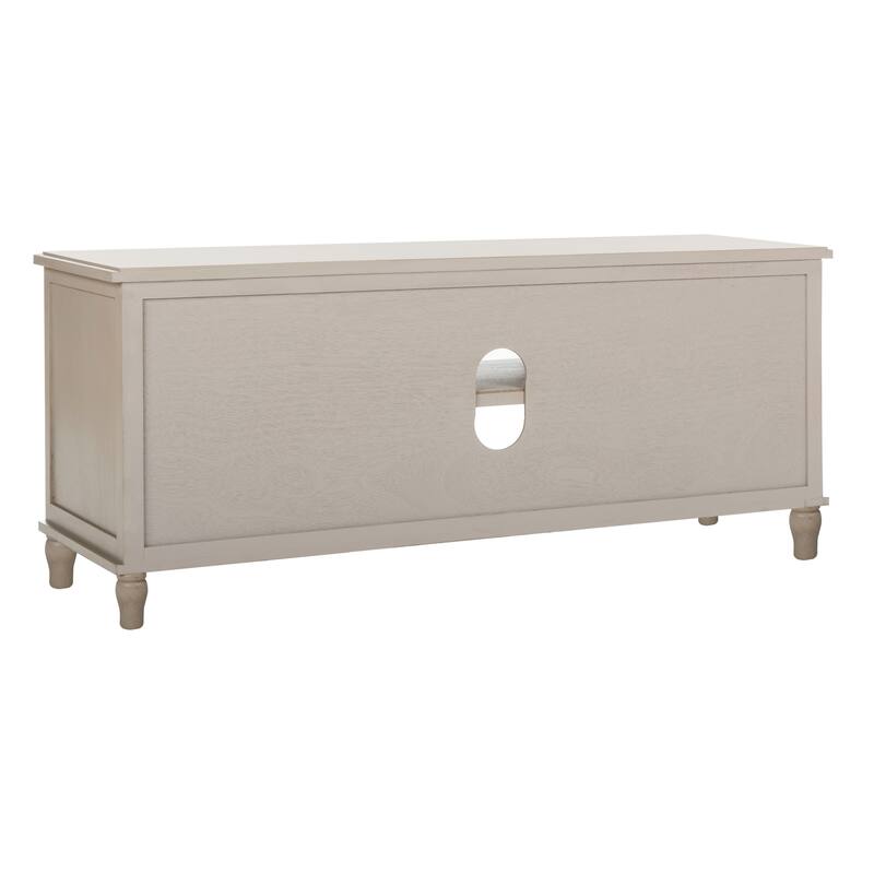 SAFAVIEH Rooney Vintage Grey 4-Drawer Storage 20" Entertainment Console - 47.2" x 15.7" x 20.1"