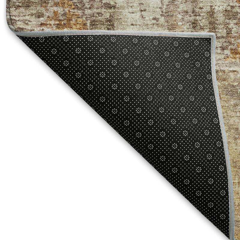 Machine Washable Indoor/ Outdoor Abstact Contemporary Chantille Rug