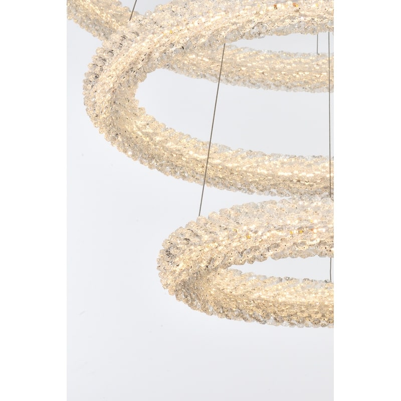 Indigo Home 32 inch Adjustable LED Chandelier