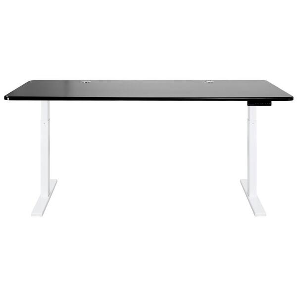 Shop Vifah A54 A17 Autonomous Smart Office 72 Wide Mdf Top Steel Adjustable Writing Desk White Black Overstock 23443874