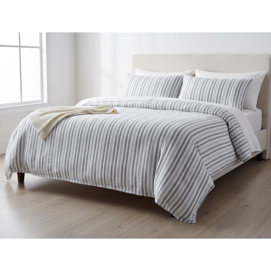 Rizzy Home Blackberry Grove Natural Striped Comforter Set
