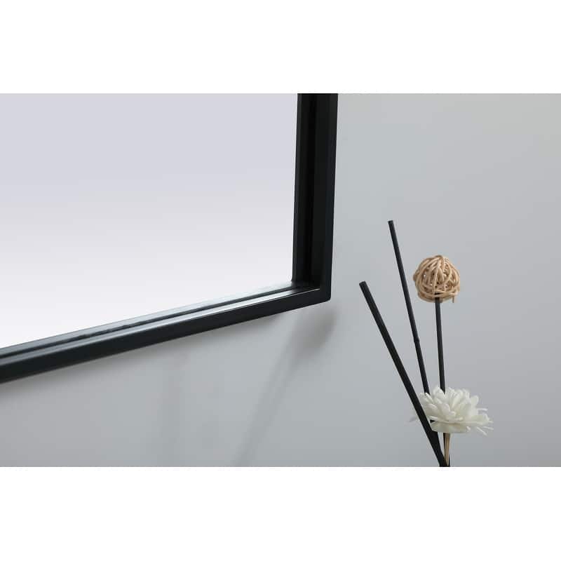 Indigo Home Metal Frame Arch Mirror 27x30 Inch