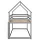 preview thumbnail 18 of 27, Modern Twin over Twin Loft Bed with Roof Design, Safety Guardrail, Ladder
