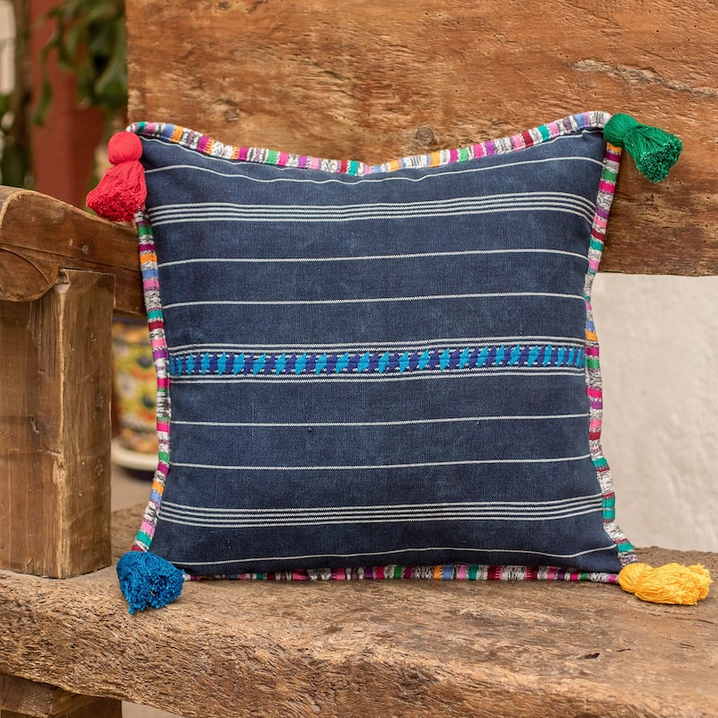 Novica Handmade Land Of Traditions Cotton Cushion Cover
