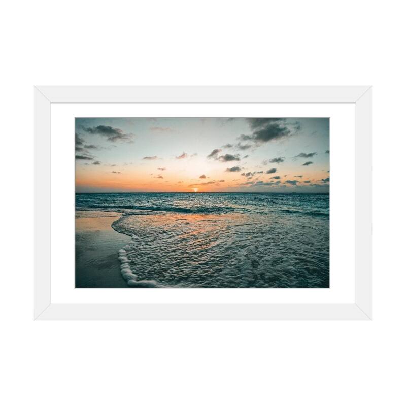 iCanvas "Aruba Sunset" by Mark Paulda PFA - White - 16x24x1