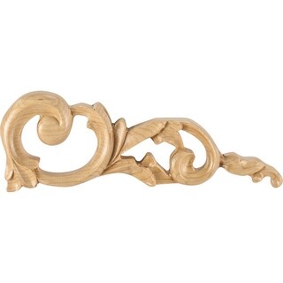 Hardware Resources Right Onlay with Acanthus Styling, 3-1/2"H x