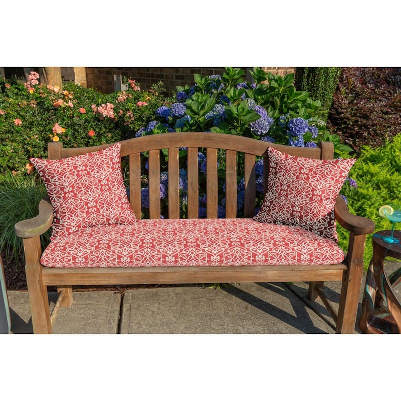 Casual Cushion Medallion 1 Piece Indoor/Outdoor Square Throw Pillow, 18"W x 18"L