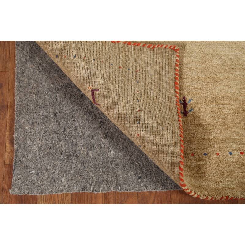 Tribal Gabbeh Indian Accent Rug Handmade Modern Wool Carpet - 2'11"x 5'2"