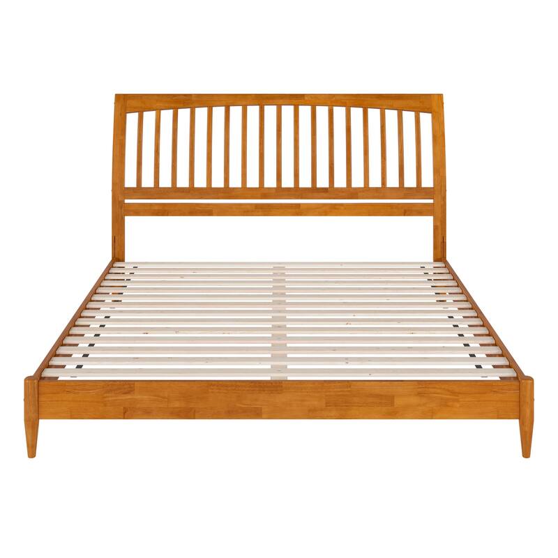 Orleans Solid Wood Low Profile Sleigh Platform Bed