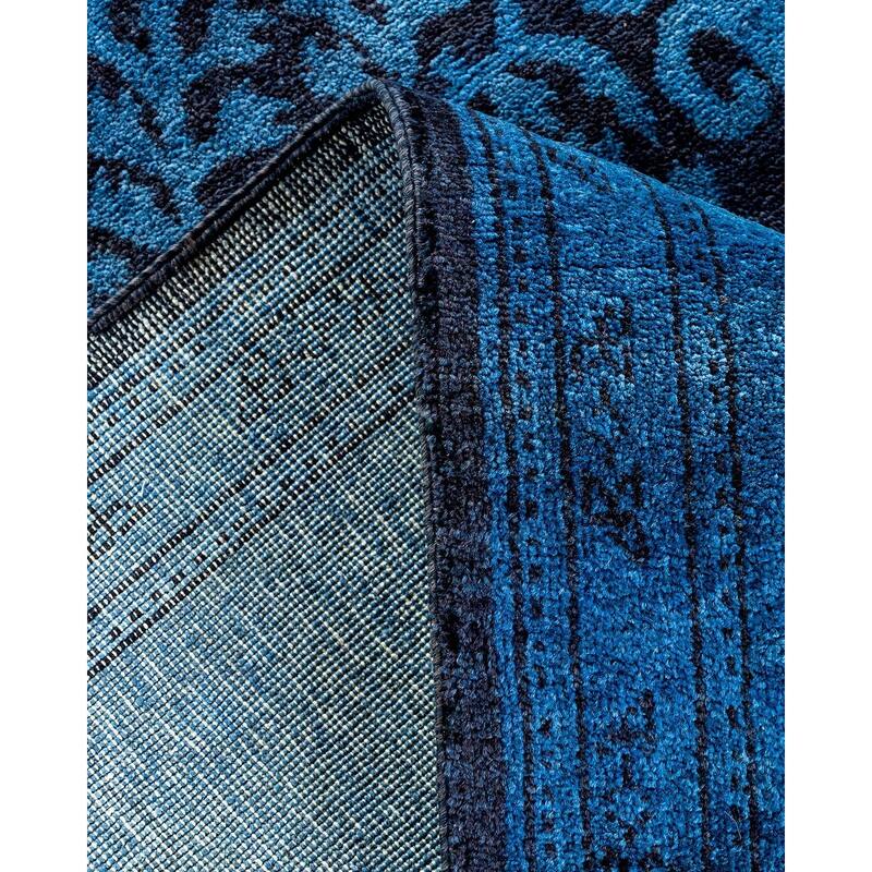 Vibrance, One-of-a-Kind Handmade Area Rug - Blue, 5' 1" x 7' 7" - 5' 1" x 7' 7"