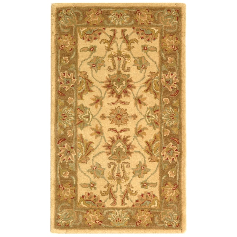 SAFAVIEH Handmade Heritage Kimono Traditional Oriental Wool Rug - 2'3" x 4' - Ivory/Brown