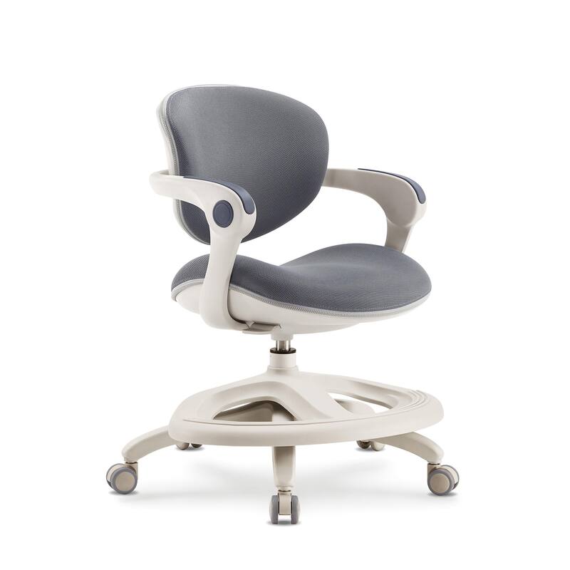 Ergonomic Kids Desk Chair with Rotating Footrest | Growing Office Chair with Adjustable Seat and Lumbar Support
