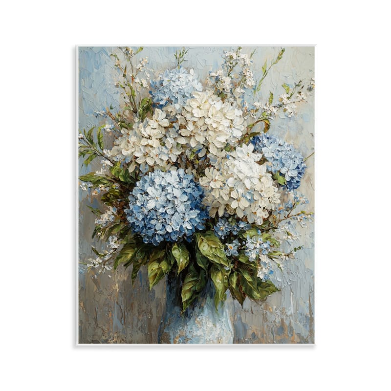 Stupell Muted Classic Hydrangeas Wall Plaque Art Design By Franklyn Gregory - 11 x 14
