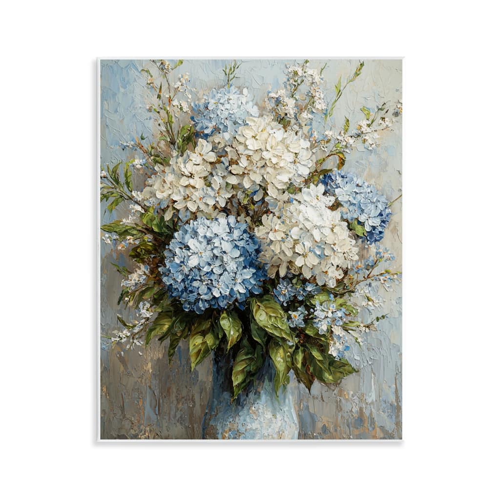 Stupell Muted Classic Hydrangeas Wall Plaque Art Design By Franklyn Gregory