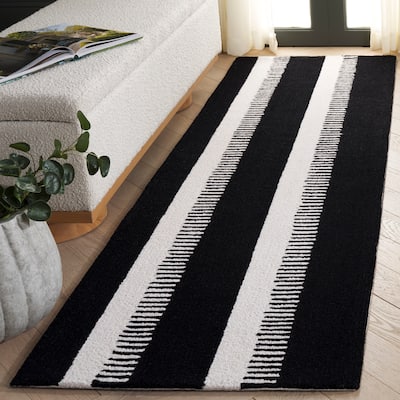 SAFAVIEH Handmade Genre Hilbjorg Modern Striped Wool Rug