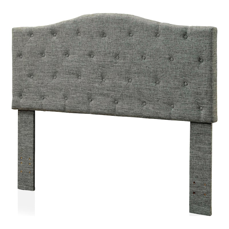 Furniture of America Kiff Modern Flax-Fabric Tufted Headboard