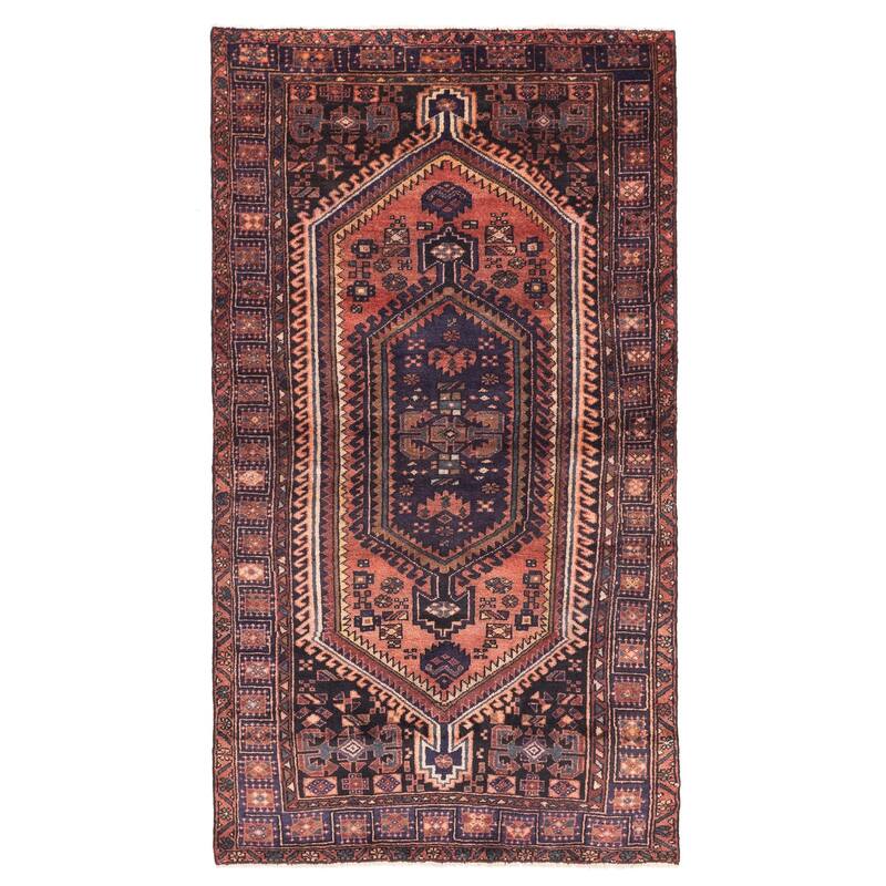 ECARPETGALLERY Hand-knotted Andelz Copper Wool Rug - 4'3 x 7'7