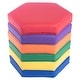 preview thumbnail 2 of 5, Bintiva Color Coded Vinyl Floor Cushions, Hexagon, Set of 6