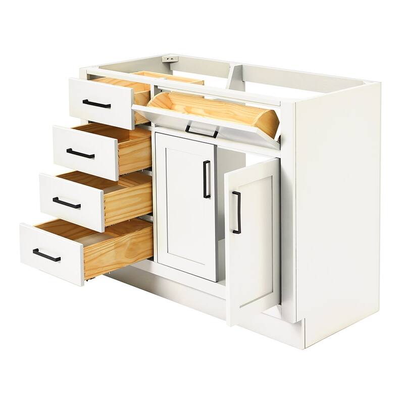 Ariel T042S-R-BC Hepburn 42" Single Free Standing Vanity Cabinet Only