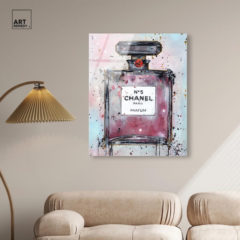 Doll Memories - Abstract Perfume Acrylic by Art Remedy, Ready to Hang