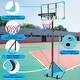 preview thumbnail 18 of 22, Roomfitters Portable Basketball Goal System with Stable Base and Wheels, Adjustable Height 5.6-7ft for Indoor Outdoor