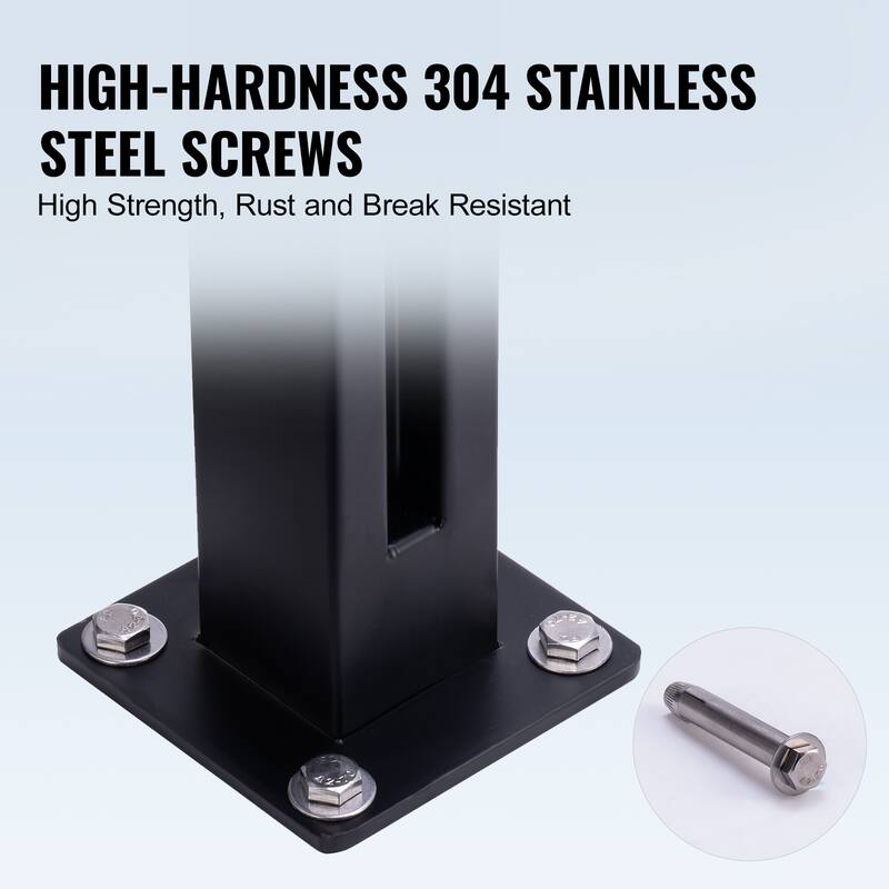 Glass Clamp, Height Glass Railing Bracket for 0.39 "-0.47 " Thickness Tempered Glass, 304 Stainless Steel Glass Mounting Clamp
