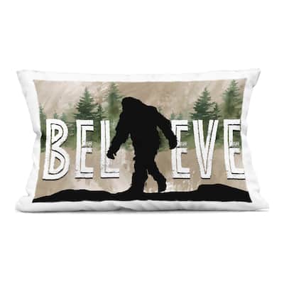 Stupell Believe Rustic Mythical Creature Decorative Printed Throw Pillow Design by Nicole DeCamp