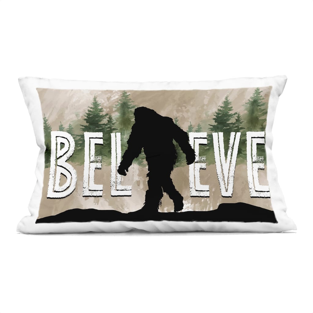 Stupell Believe Rustic Mythical Creature Decorative Printed Throw Pillow Design by Nicole DeCamp