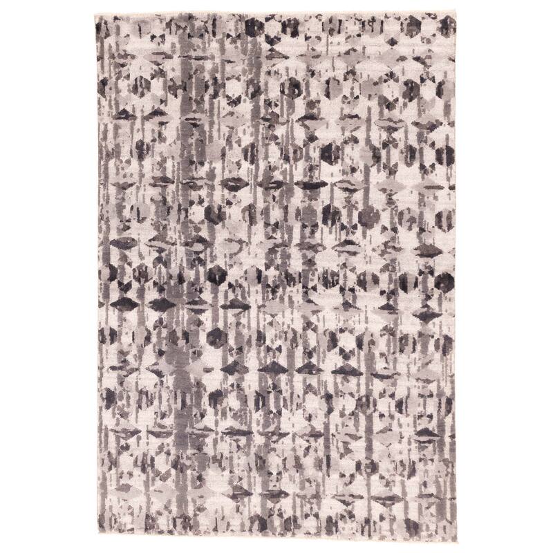 ECARPETGALLERY Hand-knotted Legacy Light Grey Wool Rug - 5'4 x 7'9