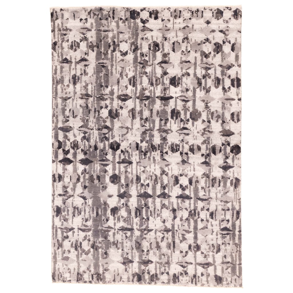 ECARPETGALLERY Hand-knotted Legacy Light Grey Wool Rug - 5'4 x 7'9