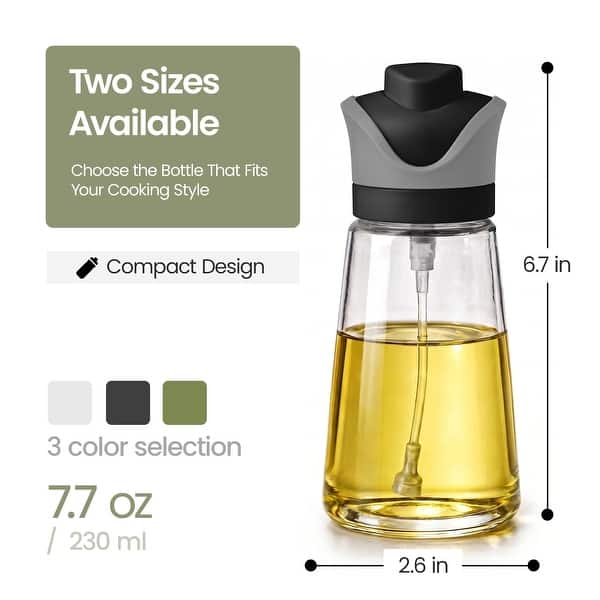dimension image slide 0 of 3, Small 2-in-1 Oil Sprayer - Set of 2 230ml