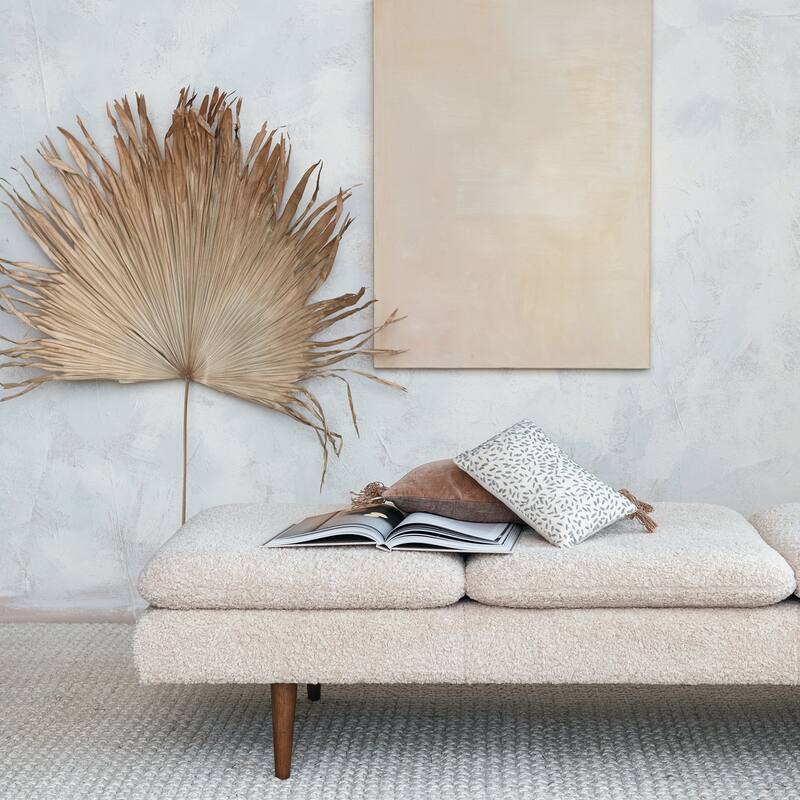 Fabric Shag Upholstered Daybed