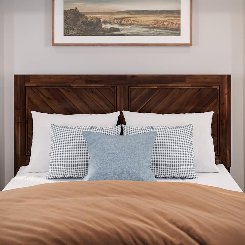 AFI Canyon Wood Headboard with Attachable Charger