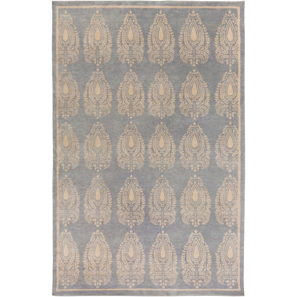 Hand Knotted Airport Wool Area Rug - 2' x 3' - 2' x 3'