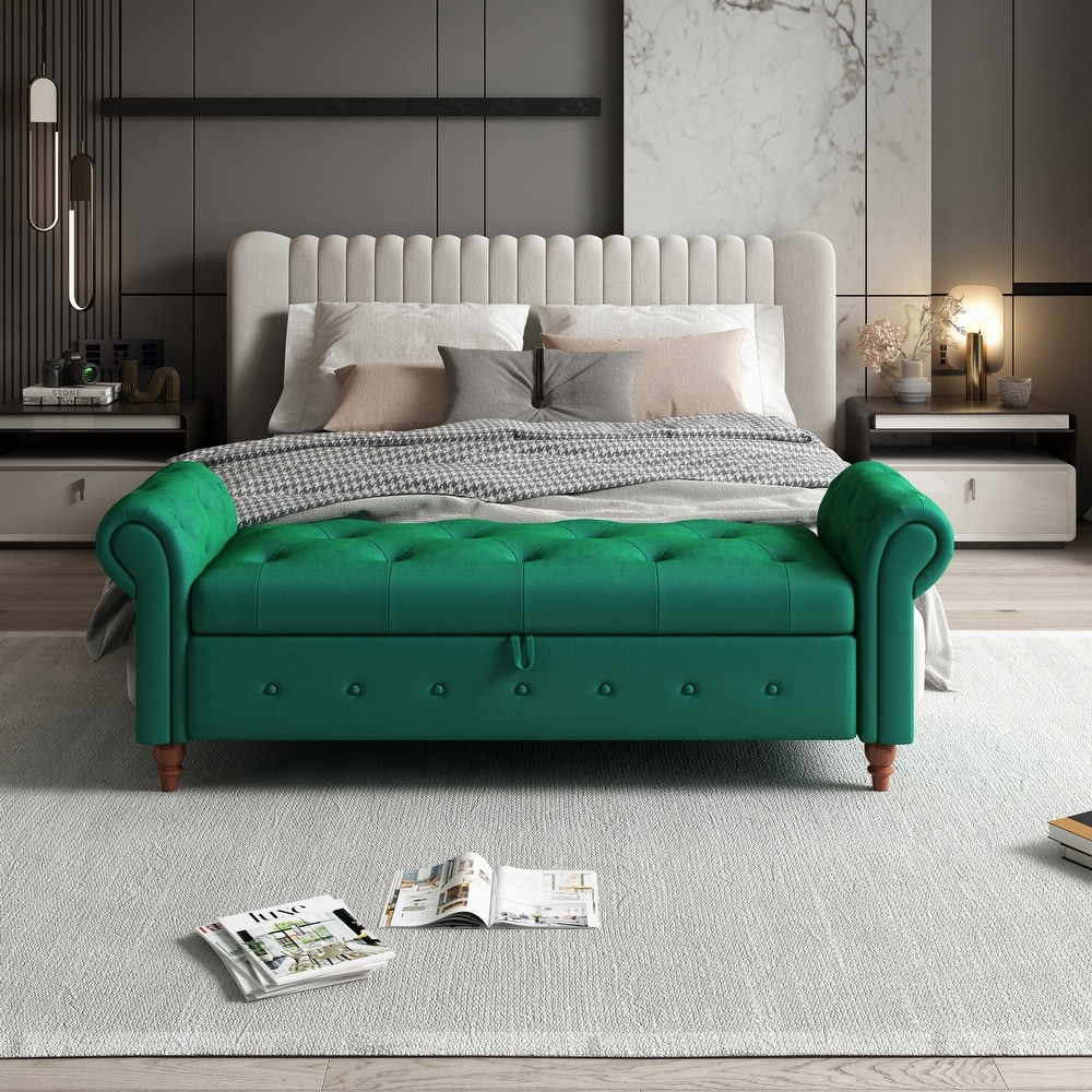 Green Storage Benches Bed Bath Beyond