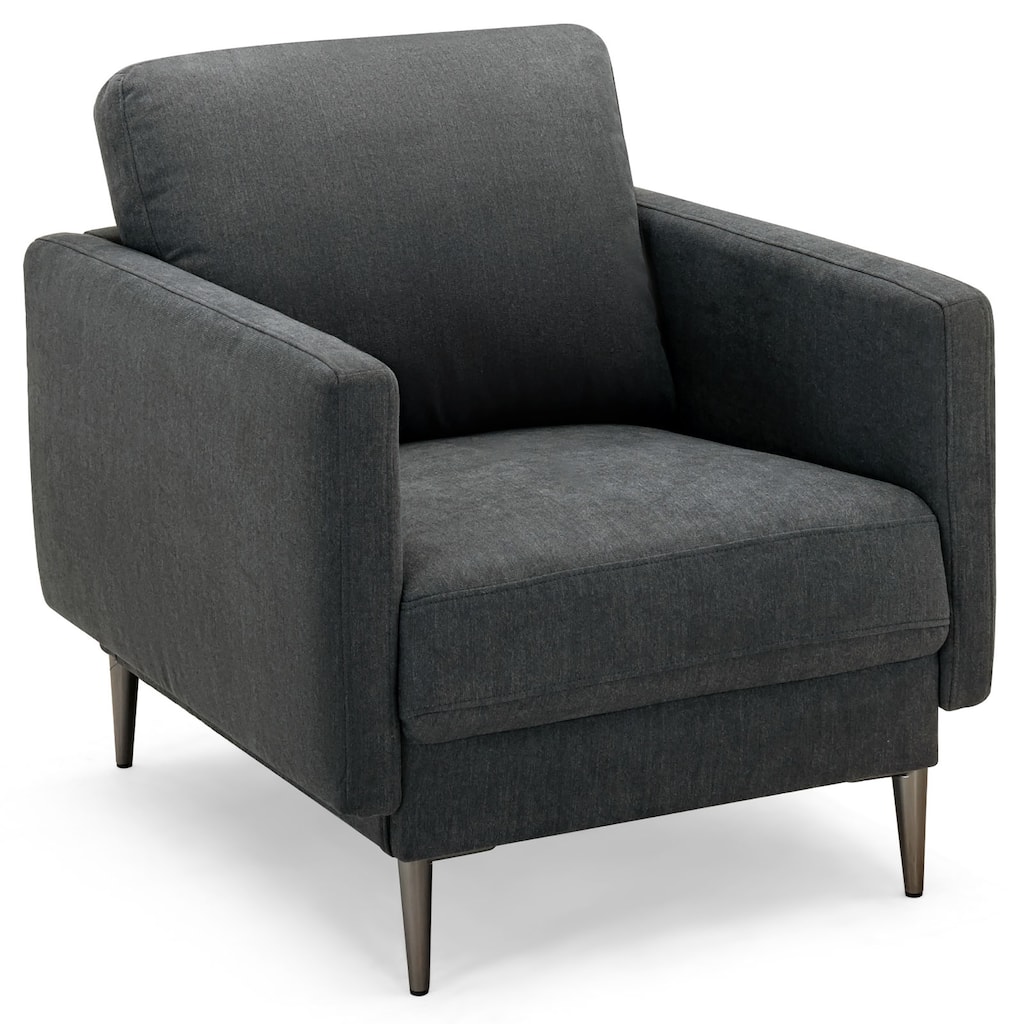 Costway Modern Upholstered Accent Chair Single Sofa Armchair Living