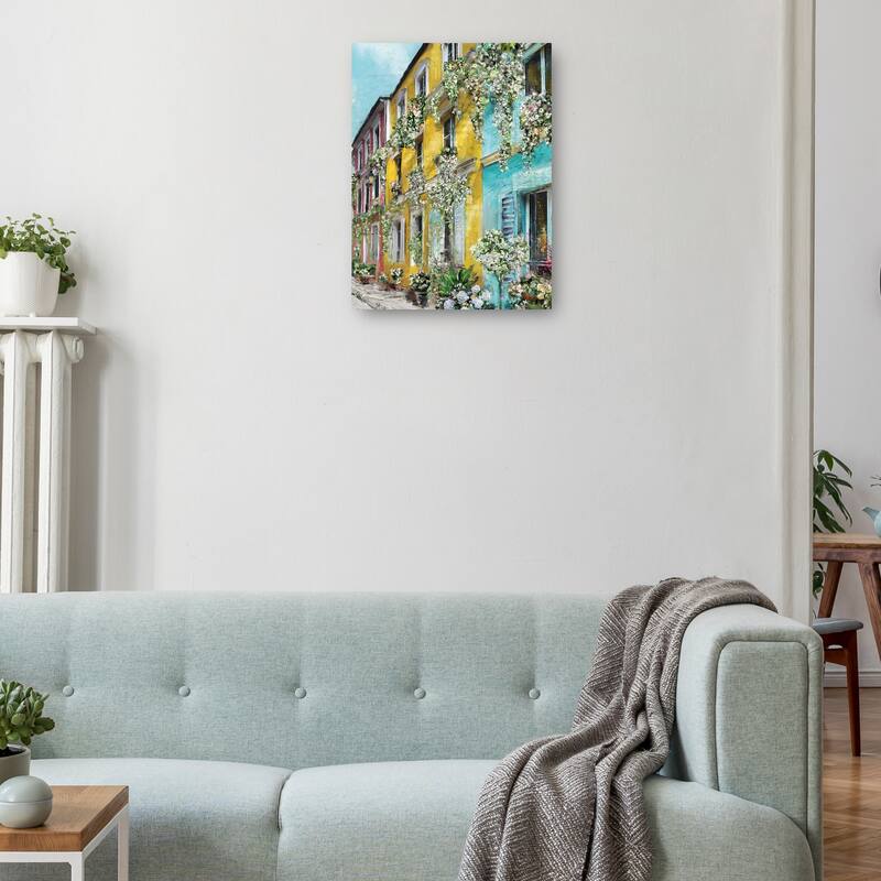 Rue Des Fleurs By Studio Arts Canvas Art Print