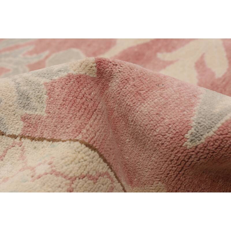 ECARPETGALLERY Hand-knotted Oushak Copper Wool Rug - 9'1 x 11'10