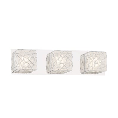 George Kovacs Livewire Chrome 3 Light LED Bath Vanity In Metal