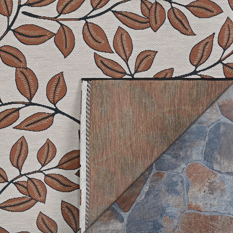 Dream Decor Rugs Gelato Flourishing Vine Indoor Outdoor Area Rug