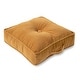 preview thumbnail 1 of 4, Greendale Home Fashions Ribbed Microfiber 21-inch Buff Square Floor Pillow