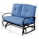 preview thumbnail 2 of 10, Costway Glider Outdoor Patio Rocking Bench Loveseat Cushioned Seat