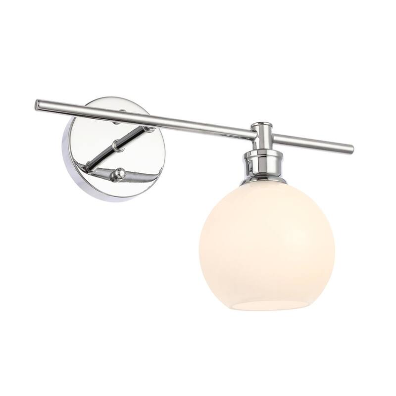 Collins 1-Light Glass Right Wall Sconce - 14.7/9.8