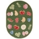 preview thumbnail 44 of 54, SAFAVIEH Handmade Chelsea Britny French Country Fruit Wool Rug 4'6" x 6'6" Oval - Hunter Green - Oval