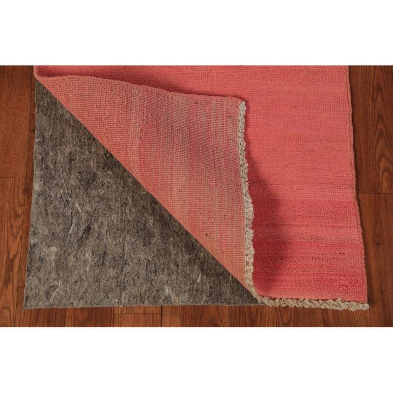 Pink Gabbeh Modern Rug Hand-Knotted Foyer Wool Carpet - 2'0" x 2'11"