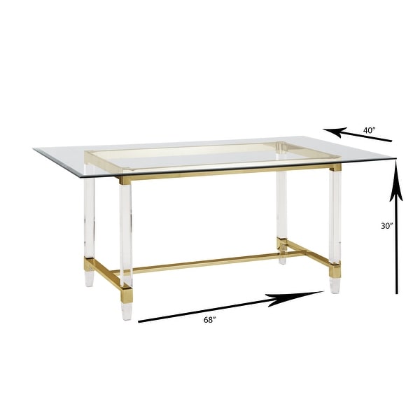 Gold acrylic table Clearance